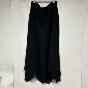 Chic Black High-Low Skirt